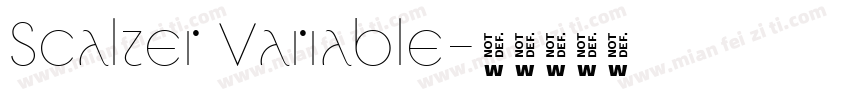 Scalter Variable字体转换